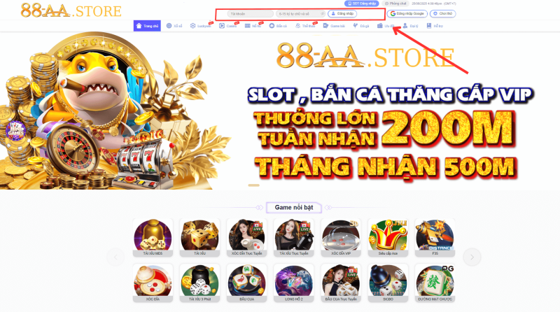 Hướng dẫn đăng nhập 88AA