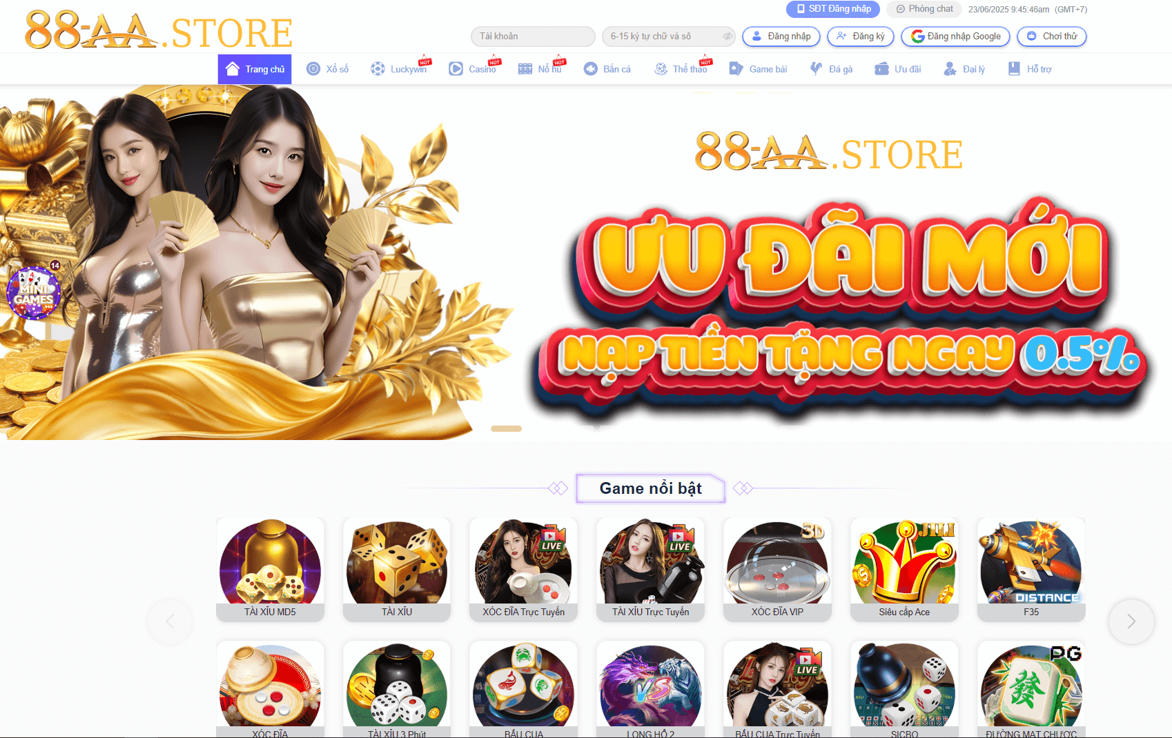 Dao diện hiện tại của 88aa